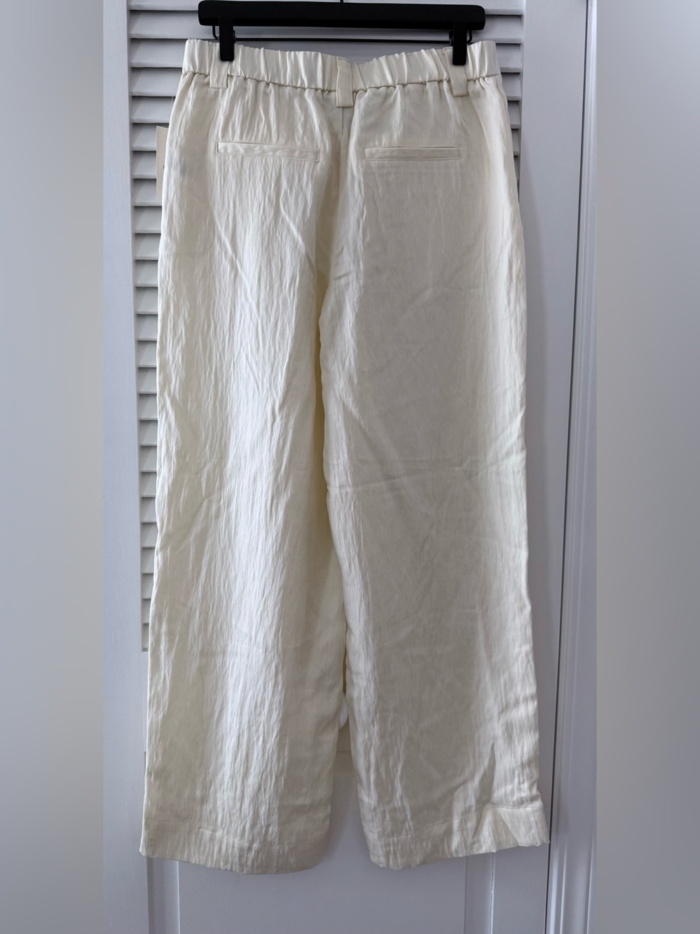 A New Day Cream Wide Leg Lyocell Blend Pull On Pants Size 10 NWT - Picture 3 of 5